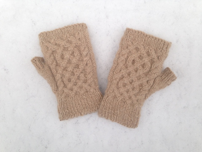 First Snow Fingerless Mitts